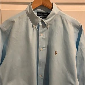 Ralph Lauren powder blue button down
